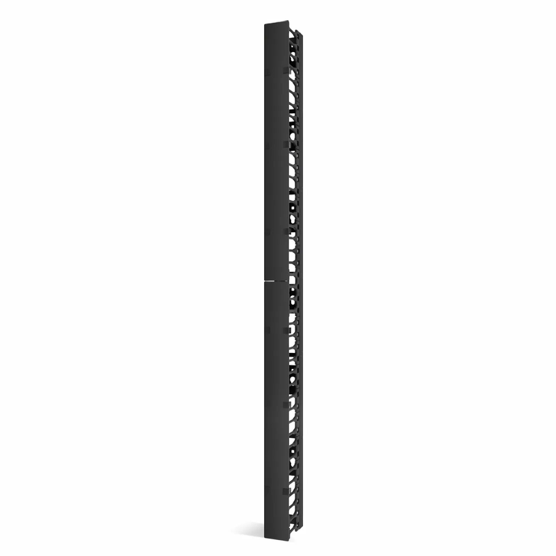 SFPS Vertical Single Sided Cable Manager, 42RU, Bend Radius Finger, 3.5 in. Wide SFPS