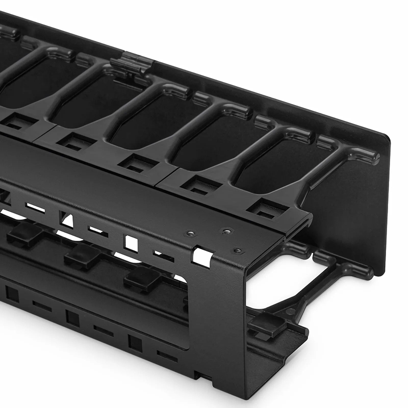 SFPS Vertical Single Sided Cable Manager, 42RU, Bend Radius Finger, 3.5 in. Wide SFPS