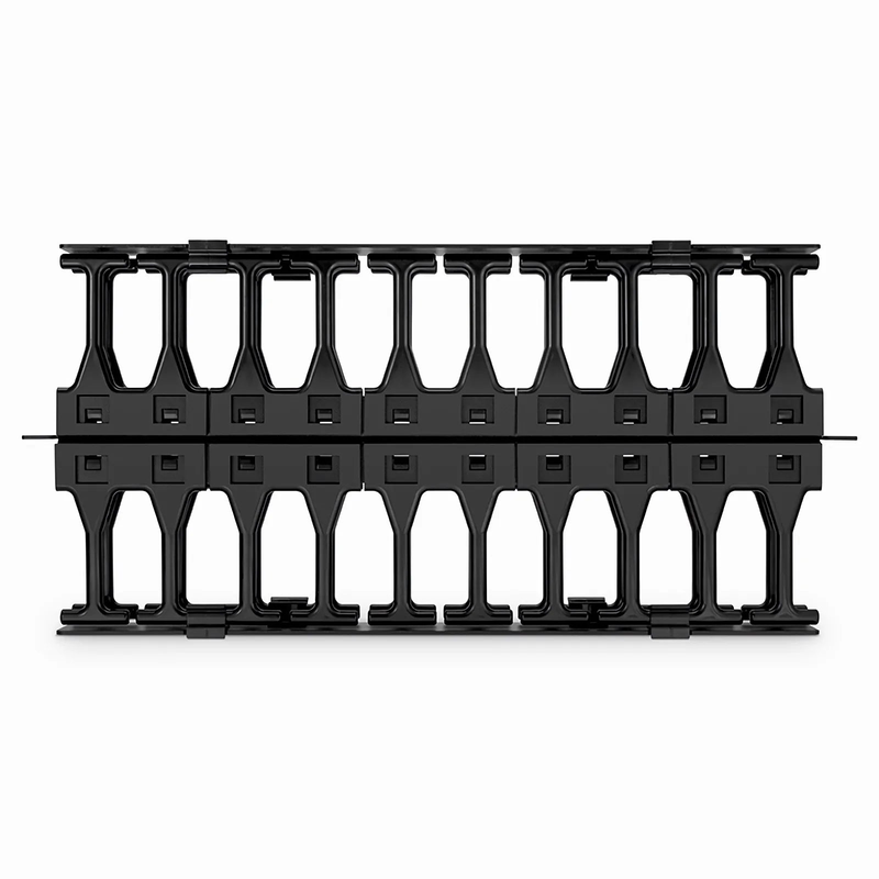SFPS Horizontal Dual Sided High Capacity Cable Manager, 1RU, Finger Duct with Cover, 9.07 in. Depth SFPS