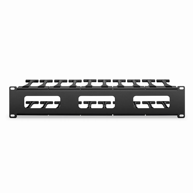 SFPS Horizontal Single Sided High Capacity Cable Manager, 2RU, Finger Duct with Cover, 4.56 in. Depth SFPS