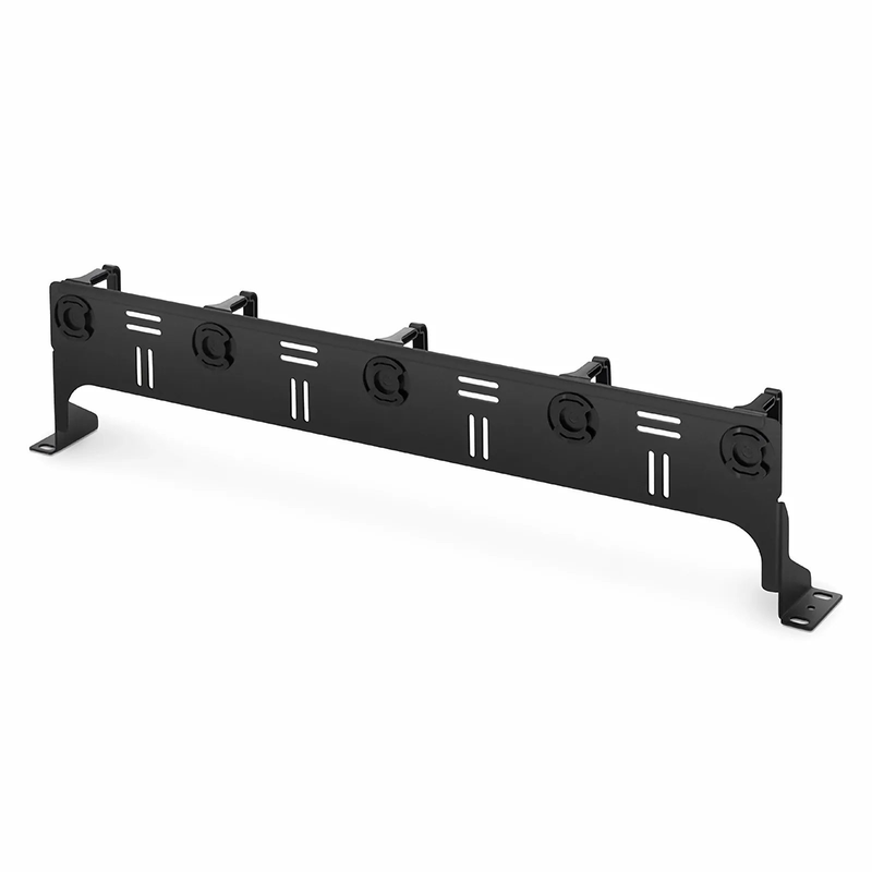 SFPS Horizontal Single Sided Cable Manager for 19 in. Rack or Cabinet, 0RU, 5 Snap-in D-Rings, 4.29 in. Depth SFPS