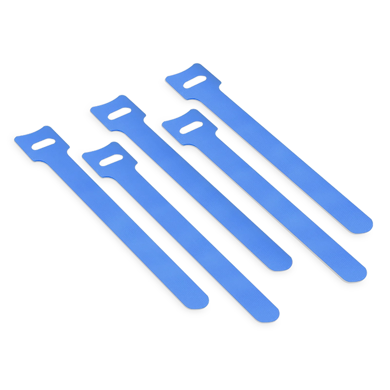 SFPS 100Pcs/Pack 6in.L x 0.5in.W T-type Reusable Cable Ties, Blue SFPS
