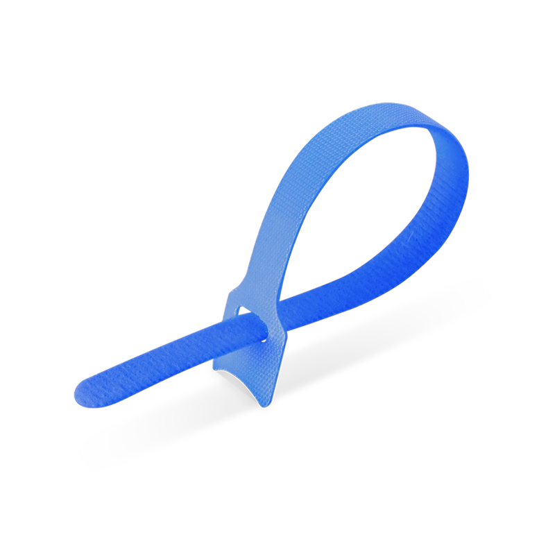 SFPS 100Pcs/Pack 8in.L x 0.5in.W T-type Reusable Cable Ties, Blue SFPS
