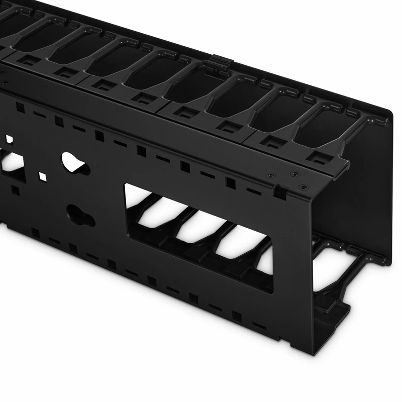 SFPS Vertical Single Sided Steel Cable Manager, 45RU, Bend Radius Finger, 5.5 in. Wide SFPS