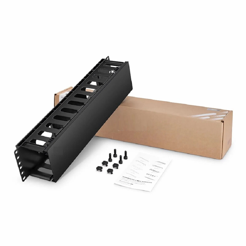 SFPS Horizontal Single Sided Manager, 1RU, Finger Duct with Cover, 3.43 in. Depth SFPS