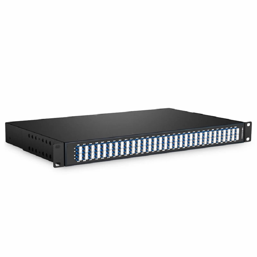 SFPS 60 Channels Odd DWDM Mux Demux, Super C-band 100GHz 190.75-196.65THz, with Monitor Port, 6.0dB Typical IL, LC/UPC, Dual Fiber, FMU 1U Rack Mount SFPS