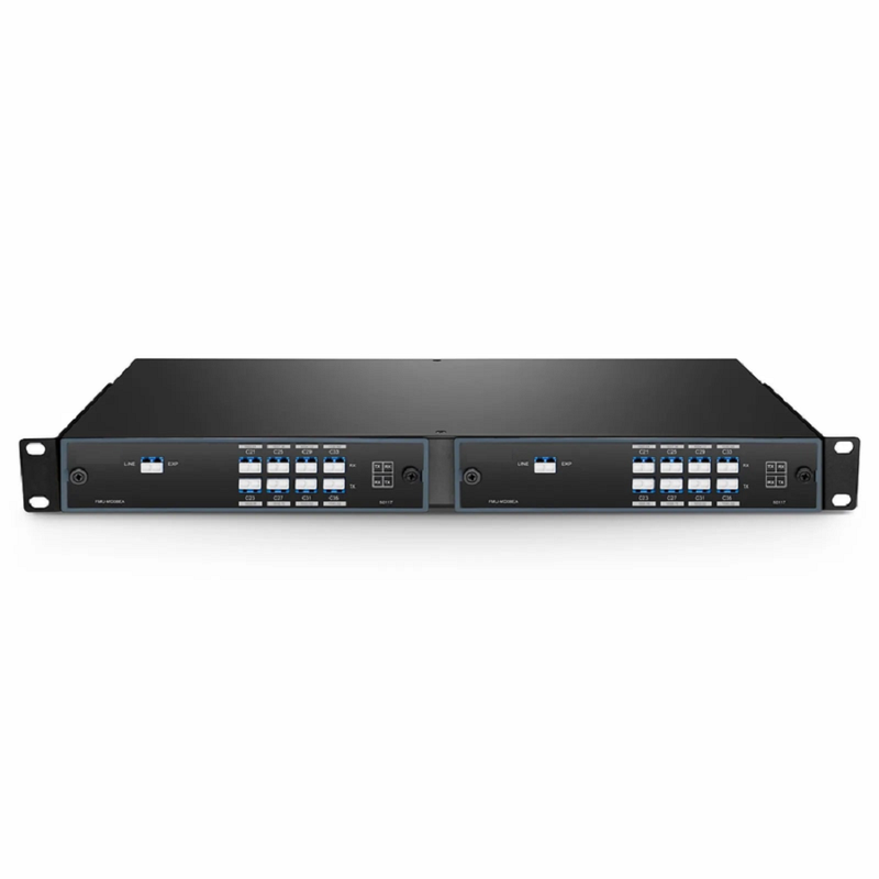 SFPS 8 Channels DWDM Mux Demux, 100GHz C22-C36, with Expansion Port, 4.2dB Typical IL, LC/UPC, Single Fiber, Side-B, FMU Plug-in Module SFPS