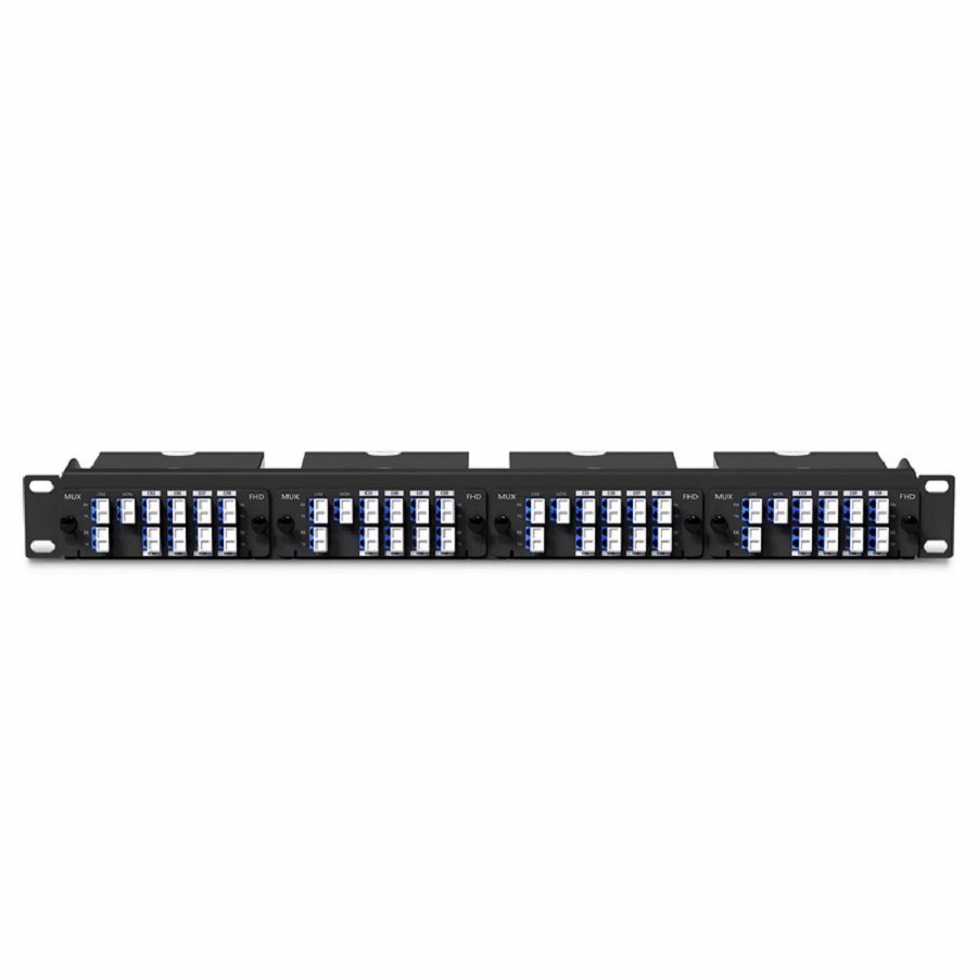 SFPS 8 Channels DWDM Mux Demux, 100GHz C53-C60, with Monitor and Expansion Port, 2.4dB Typical IL, LC/UPC, Dual Fiber, High Density, FHDA Plug-in Module SFPS