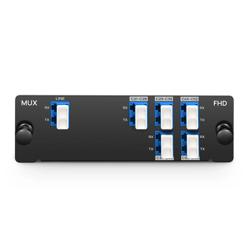 SFPS 1 x 5 Band DWDM Mux Demux, 100GHz C21-C60, 2.2dB Typical IL, LC/UPC, Dual Fiber, High Density, FHDA Plug-in Module SFPS