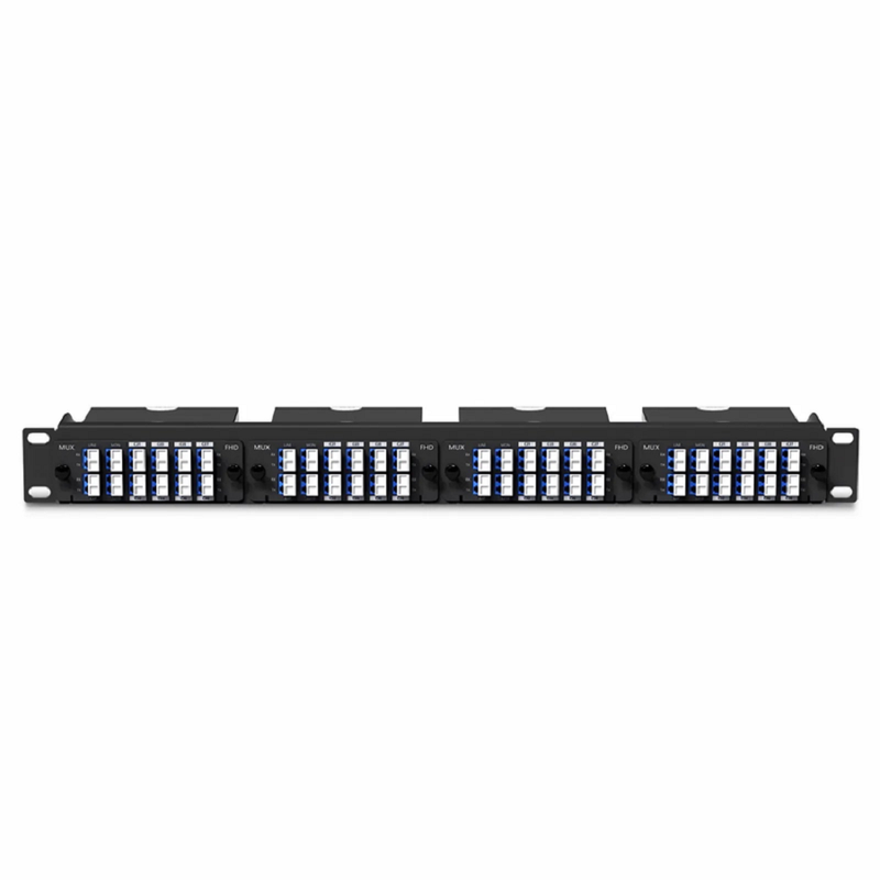 SFPS 4 Channels DWDM Mux Demux, 100GHz C21-C24, with Monitor and Expansion Port, 2.75dB Typical IL, LC/UPC, Single Fiber, Side-A, High Density, FHDA Plug-in Module SFPS