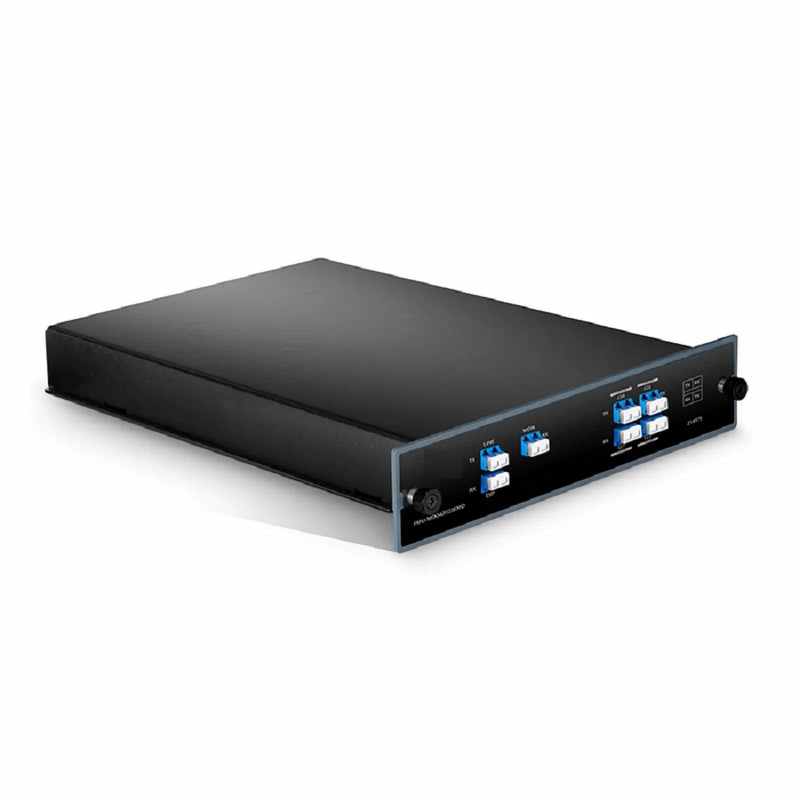 SFPS 4 Channels DWDM Mux Demux, 100GHz C20-C23, with Monitor and Expansion Port, 1.6dB Typical IL, LC/UPC, Dual Fiber, FMU Plug-in Module SFPS