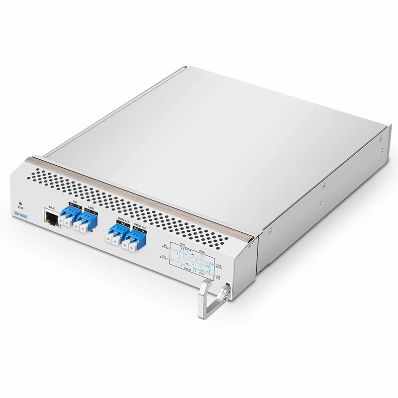 SFPS D7000 OA1835, DWDM EDFA Bidirectional Amplifier with PA 22-35dB and BA 8-18dB Gain, 21.5dBm Output for D7000 Series Managed Chassis, with Built in OSC, VOA SFPS