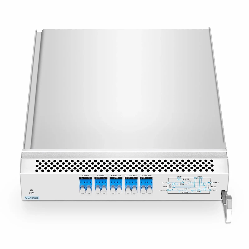 SFPS D7000 OLA2525, DWDM EDFA In-line Amplifier with Dual LA 15-25dB Gain, 21.5dBm Output for D7000 Series Managed Chassis, with Built in OSC, VOA SFPS