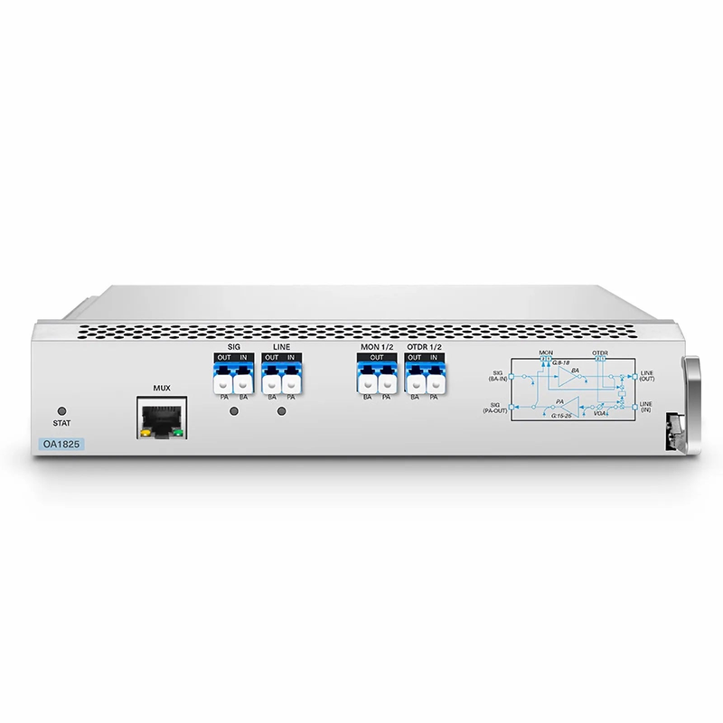 SFPS D7000 OA1825, DWDM EDFA Bidirectional Amplifier with PA 15-25dB and BA 8-18dB Gain, 21.5dBm Output for D7000 Series Managed Chassis, with Built in OSC, VOA SFPS