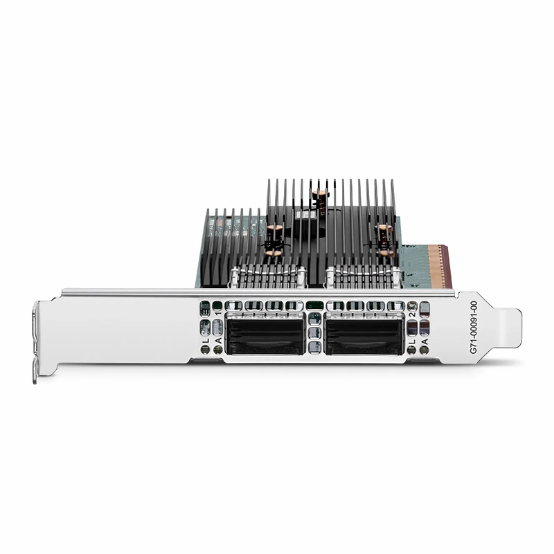 SFPS BroadcomA® BCM957608-P2200GQF00 Ethernet Network Interface Card, 200G Dual-Port QSFP112, PCIe 5.0 x 16, Standard & Low Profile SFPS
