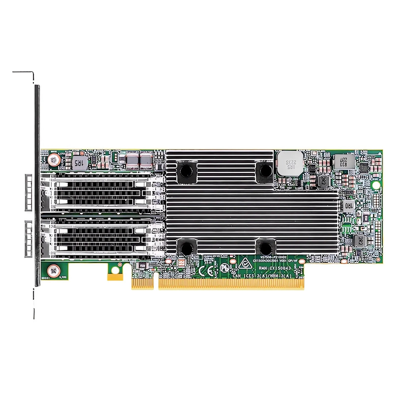 SFPS BroadcomA® BCM957508-P2100G Ethernet Network Interface Card, P2100G 100GbE Dual-port QSFP56, PCIe 4.0 x 16, Standard & Low Profile SFPS