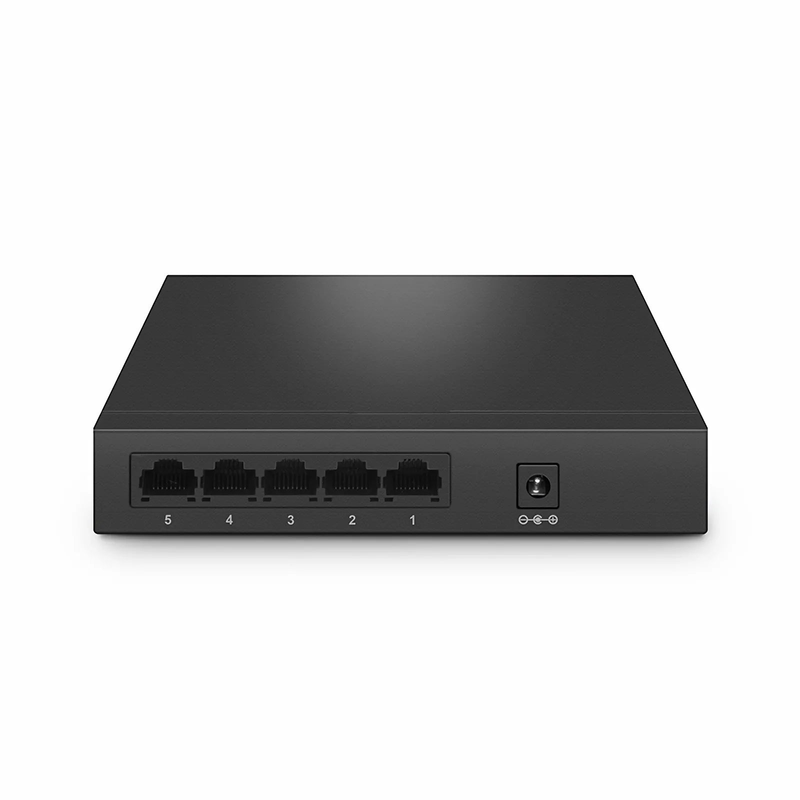 SFPS S1900-5T, 5-Port Gigabit Ethernet L2 Unmanaged Switch, 5x 10/100/1000BASE-T RJ45, Metal, Fanless, Desktop/Wall-Mount SFPS
