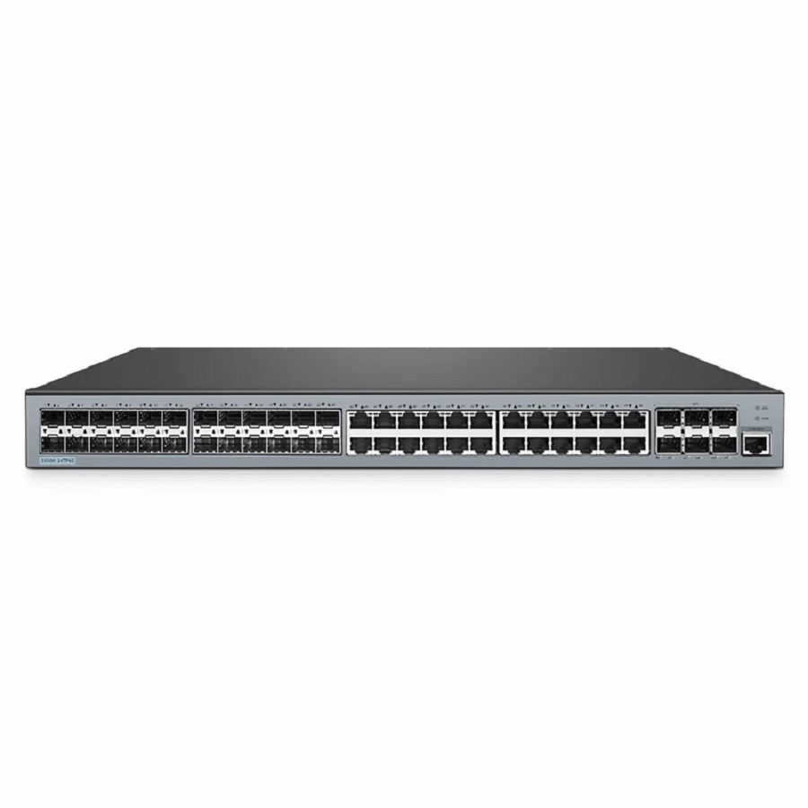 SFPS S5500-24TF6S, 48-Port Gigabit Ethernet L3 Switch, 24 x Gigabit RJ45, 24 x 1Gb SFP, with 6 x 10Gb SFP+ Uplinks, Support Stacking SFPS