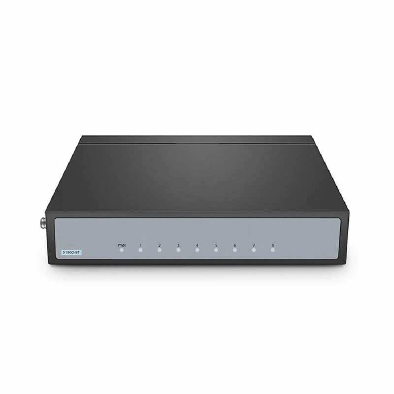SFPS S1900-5T, 5-Port Gigabit Ethernet L2 Unmanaged Switch, 5x 10/100/1000BASE-T RJ45, Metal, Fanless, Desktop/Wall-Mount SFPS