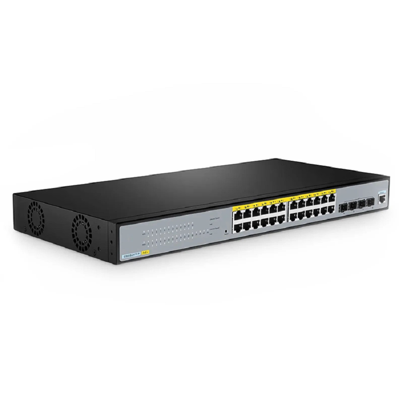 SFPS S2805S-24TF, 24-Port Gigabit Ethernet L2 Smart Managed Switch, 24 x Gigabit RJ45, with 4 x 1Gb SFP Uplinks, Fanless SFPS