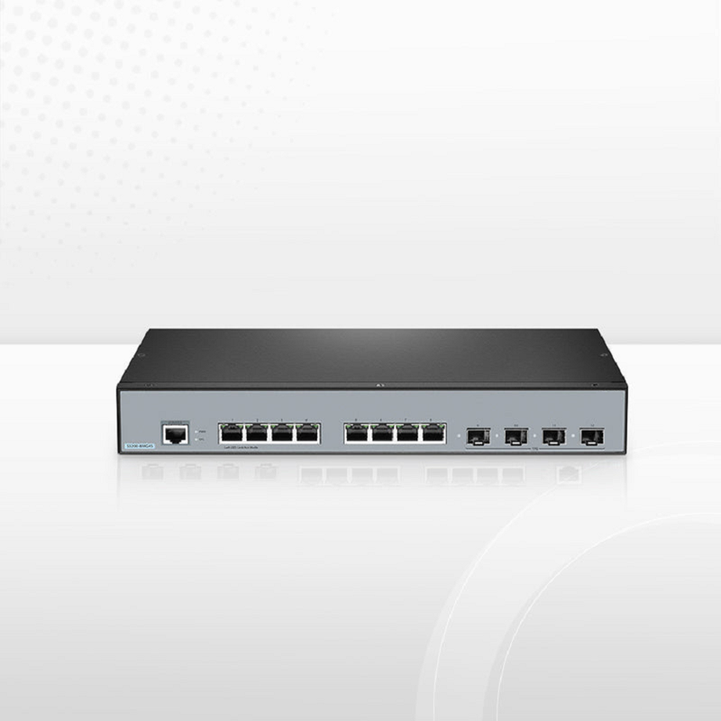 SFPS S3200-8MG4S, 8-Port Ethernet L2+ Switch, 8 x 100M/1000M/2.5G Multi-Gigabit RJ45, with 4 x 10Gb SFP+ Uplinks SFPS