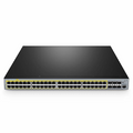 SFPS S3400-48T6SP, 48-Port Gigabit Ethernet L2+ PoE+ Switch, 48 x PoE+ Ports @370W, with 6 x 10Gb SFP+ Uplinks, AC+DC Power Supplies, Support Stacking SFPS