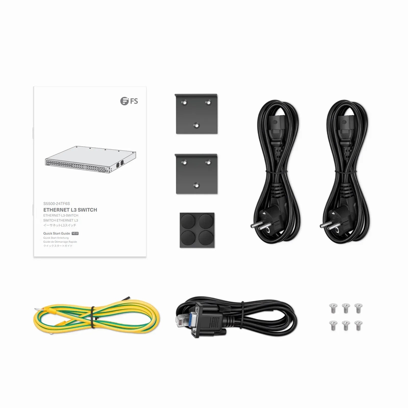 SFPS S5500-24TF6S, 48-Port Gigabit Ethernet L3 Switch, 24 x Gigabit RJ45, 24 x 1Gb SFP, with 6 x 10Gb SFP+ Uplinks, Support Stacking SFPS