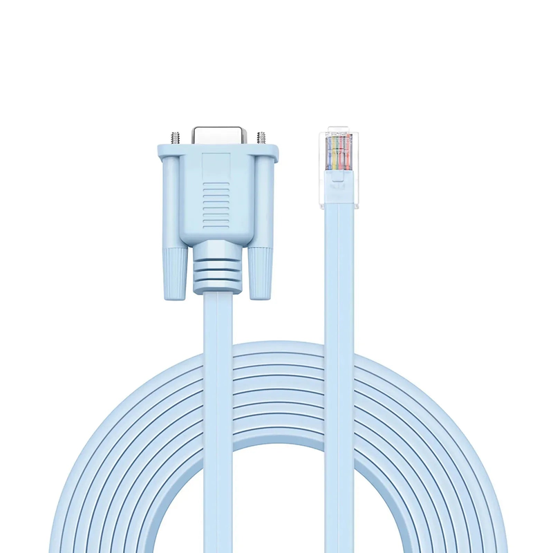 SFPS 7ft (2m) RJ45 (Male) to DB9 (Female) Console Cable, Blue SFPS