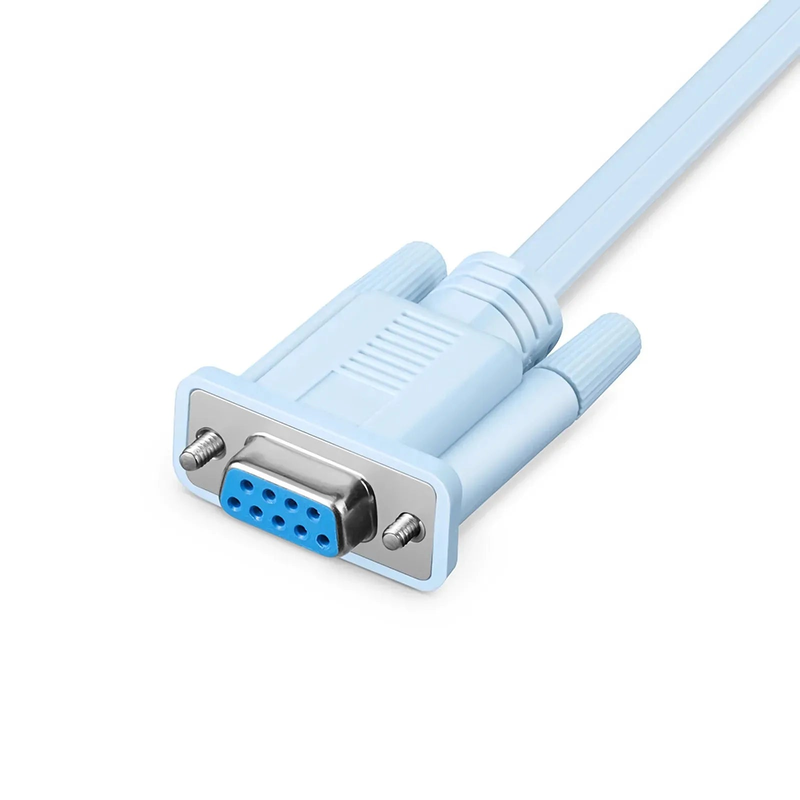 SFPS 7ft (2m) RJ45 (Male) to DB9 (Female) Console Cable, Blue SFPS