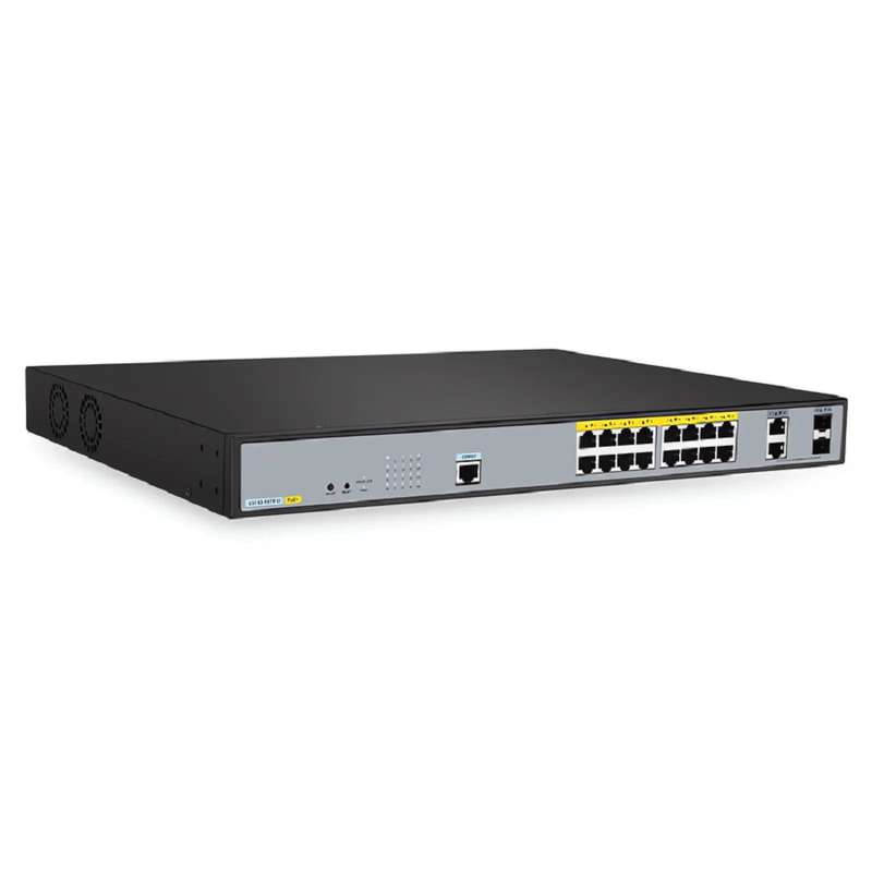 SFPS S3250-16TF-U, 16-Port Gigabit Ethernet L2 PoE++ Switch, 16 x PoE+ Ports @240W, with 2 x 1Gb Combo Uplinks SFPS