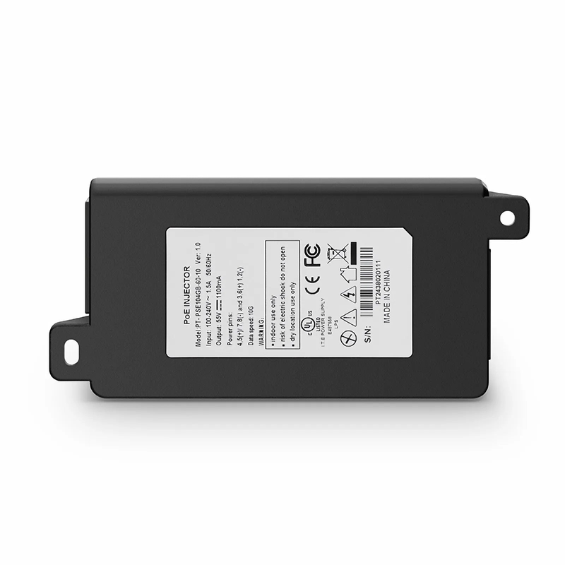 SFPS Single Port 1/2.5/5/10G Multi-Gigabit PoE++ Injector, PoE Port @ 60W SFPS