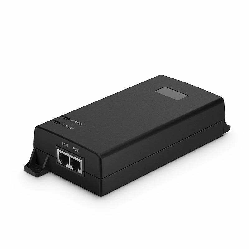 SFPS Single Port 10/100/1000M Gigabit PoE++ Injector, PoE Port @ 60W SFPS