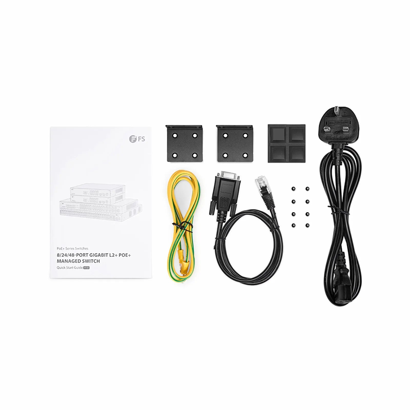 SFPS S3400-24T4FP, 24-Port Gigabit Ethernet L2+ PoE+ Switch, 24 x PoE+ Ports @370W, with 4 x 1Gb Combo Uplinks, Support ERPS SFPS
