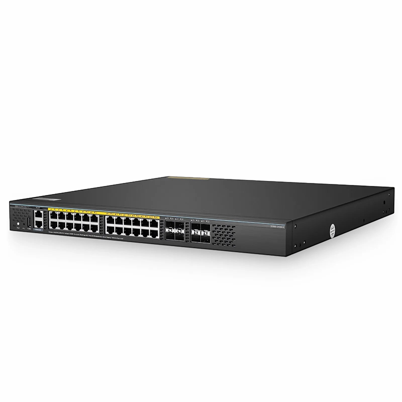 SFPS S5860-24XB-U, 24-Port Ethernet L3 PoE++ Switch, 24 x 10GBASE-T/Multi-Gigabit, 4 x 10Gb SFP+, with 4 x 25Gb SFP28 Uplinks, Support Stacking, Broadcom Chip SFPS