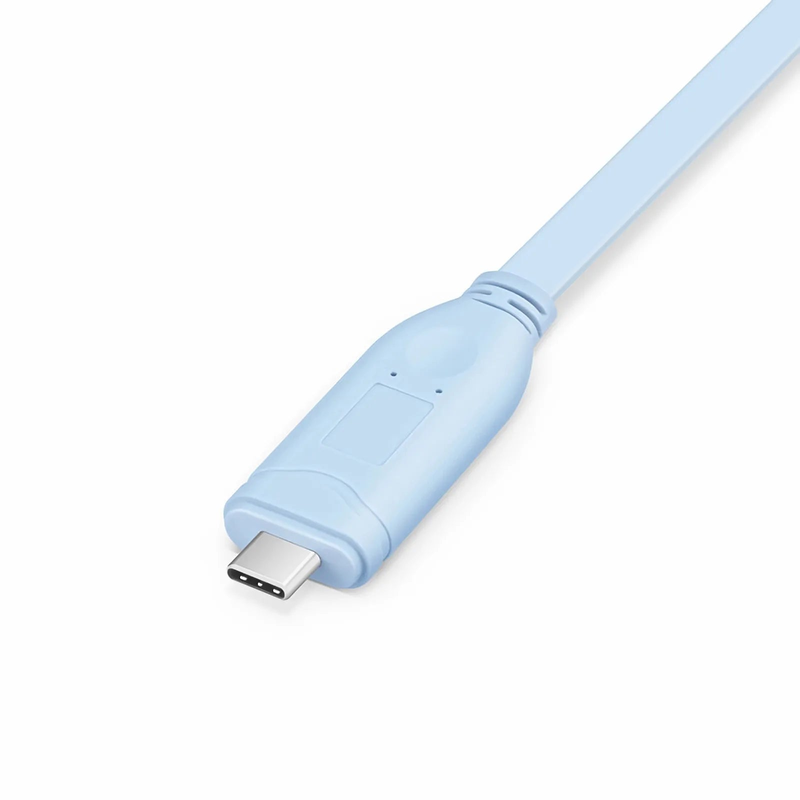 SFPS 7ft (2m) USB C (Male) to RJ45 (Male) Console Cable, Blue SFPS
