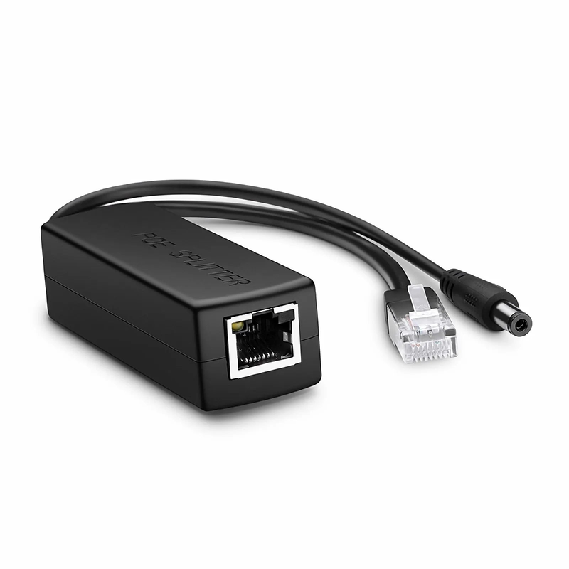 SFPS Single Port 10/100M PoE Splitter Cable with DC 12V Output, 13W SFPS