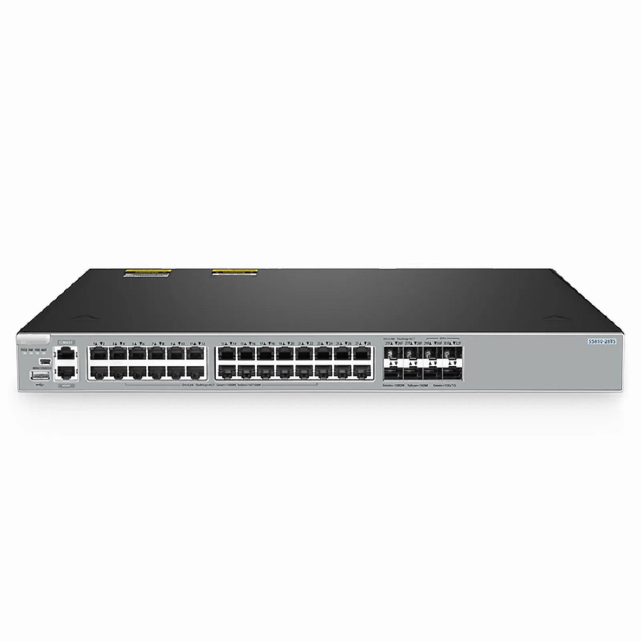 SFPS S5810-28TS, 28-Port Gigabit Ethernet L3 Switch, 24 x Gigabit RJ45, 4 x RJ45/SFP Combo Ports, with 4 x 10Gb SFP+ Uplinks, Stackable Switch, Broadcom Chip