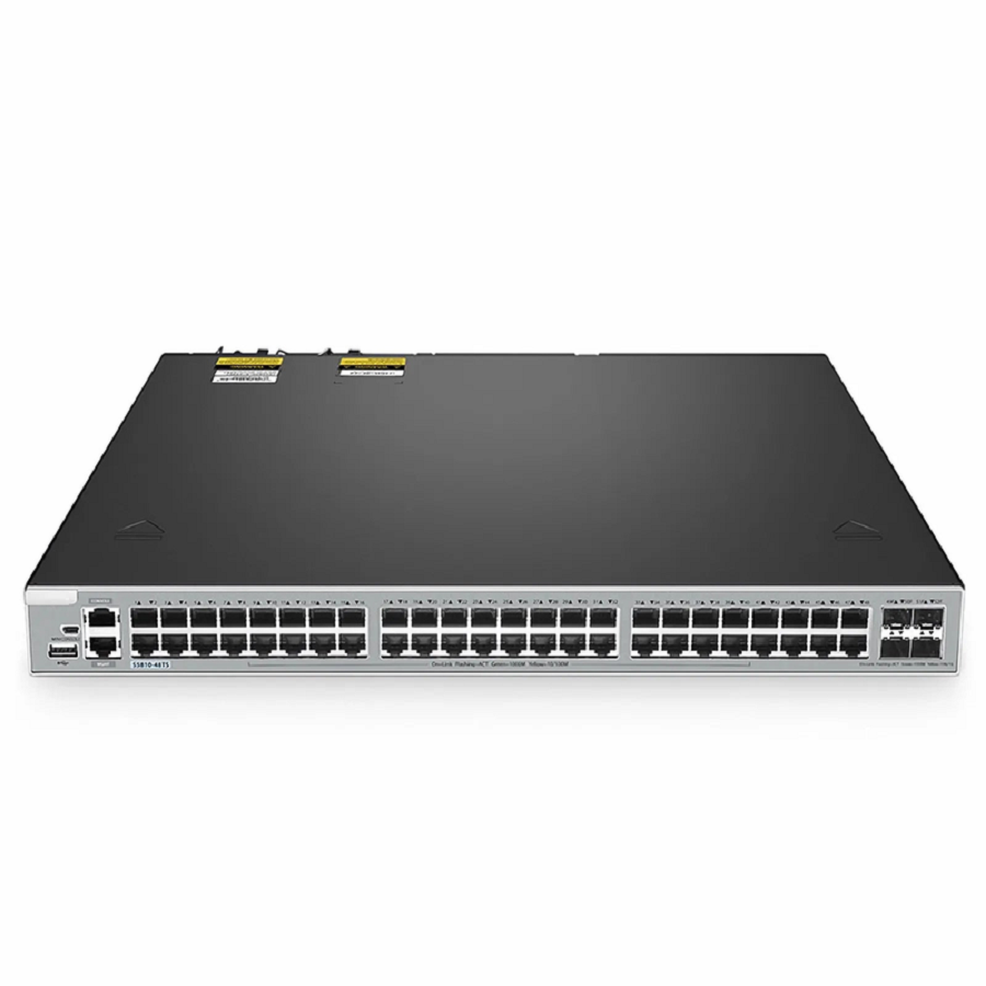 SFPS S5810-48TS, 48-Port Gigabit Ethernet L3 Switch, 48 x Gigabit RJ45, with 4 x 10Gb SFP+ Uplinks, Stackable Switch, Broadcom Chip SFPS