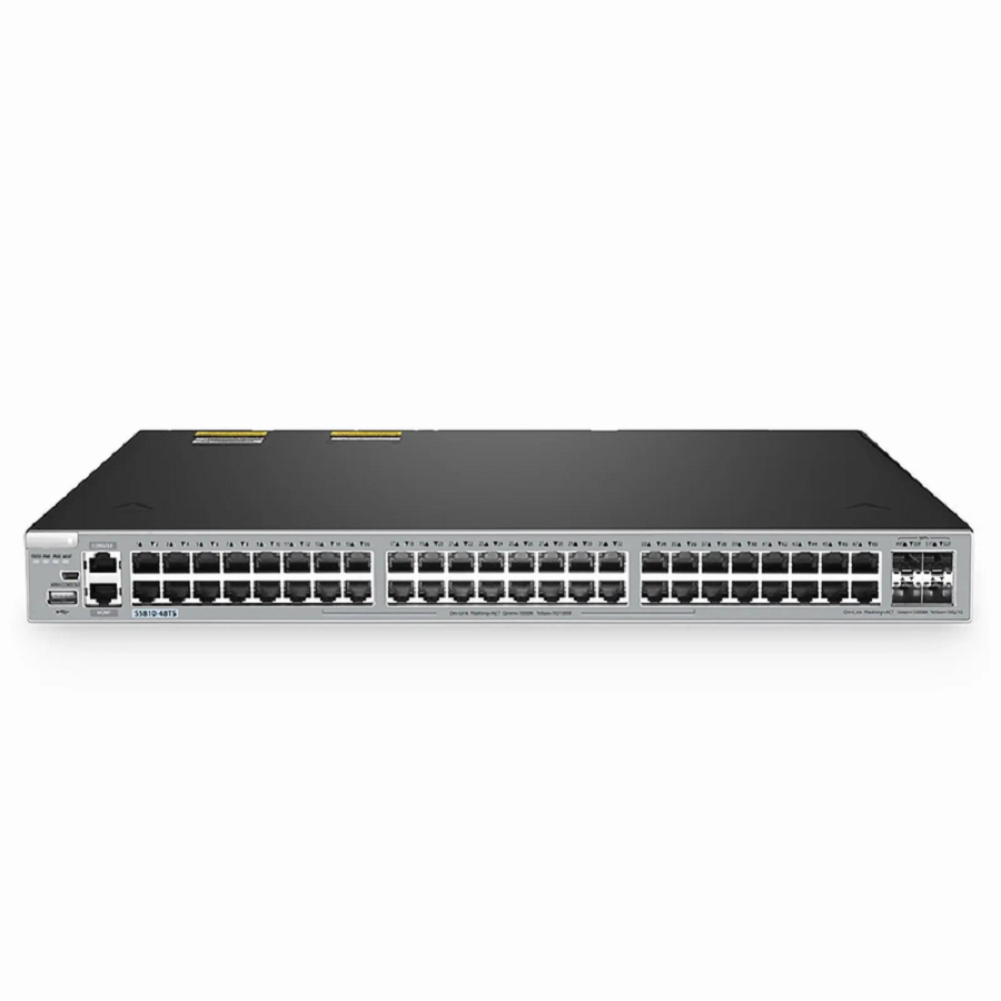 SFPS S5810-48TS, 48-Port Gigabit Ethernet L3 Switch, 48 x Gigabit RJ45, with 4 x 10Gb SFP+ Uplinks, Stackable Switch, Broadcom Chip SFPS
