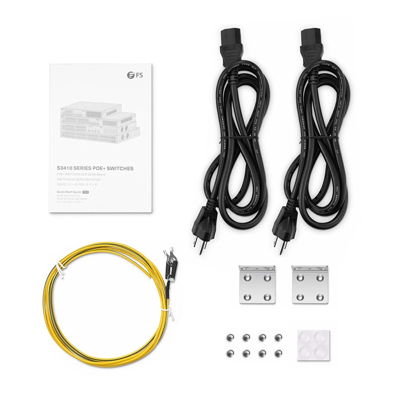 SFPS S3410-48TS-P, 48-Port Gigabit Ethernet L2+ PoE+ Switch, 48 x PoE+ Ports @740W, with 2 x 10Gb SFP+ Uplinks and 2 x Combo SFP Ports, Stackable Switch, Broadcom Chip SFPS