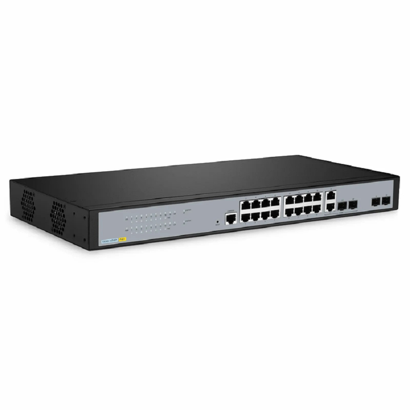 SFPS S3260-16T4FP, 16-Port Gigabit Ethernet L2+ PoE+ Switch, 16 x PoE+ Ports @250W, with 2 x 1Gb SFP Uplinks and 2 x Combo SFP Ports, Support IEEE 802.3af/at SFPS