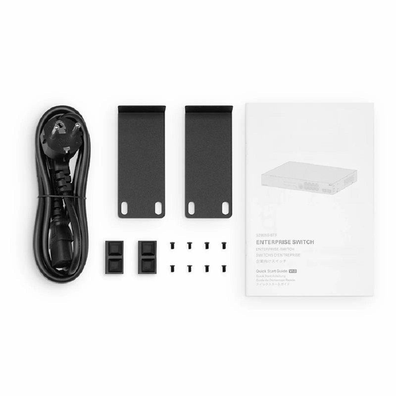 SFPS S2805S-8TF, 8-Port Gigabit Ethernet L2 Smart Managed Switch, 8 x Gigabit RJ45, with 2 x 1Gb SFP Uplinks, Fanless SFPS