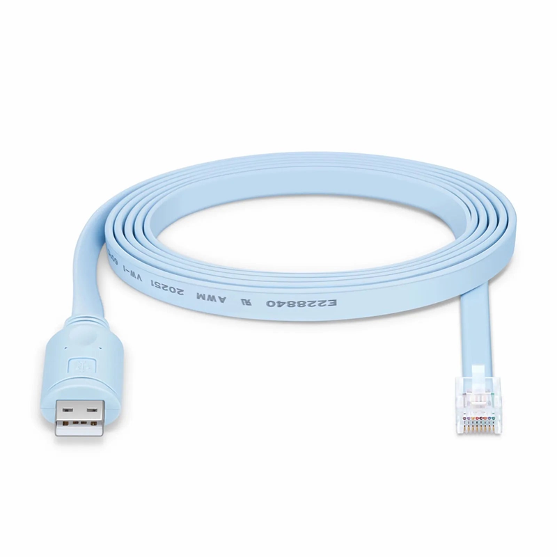 SFPS 7ft (2m) USB (Male) to RJ45 (Male) Console Cable, Blue SFPS