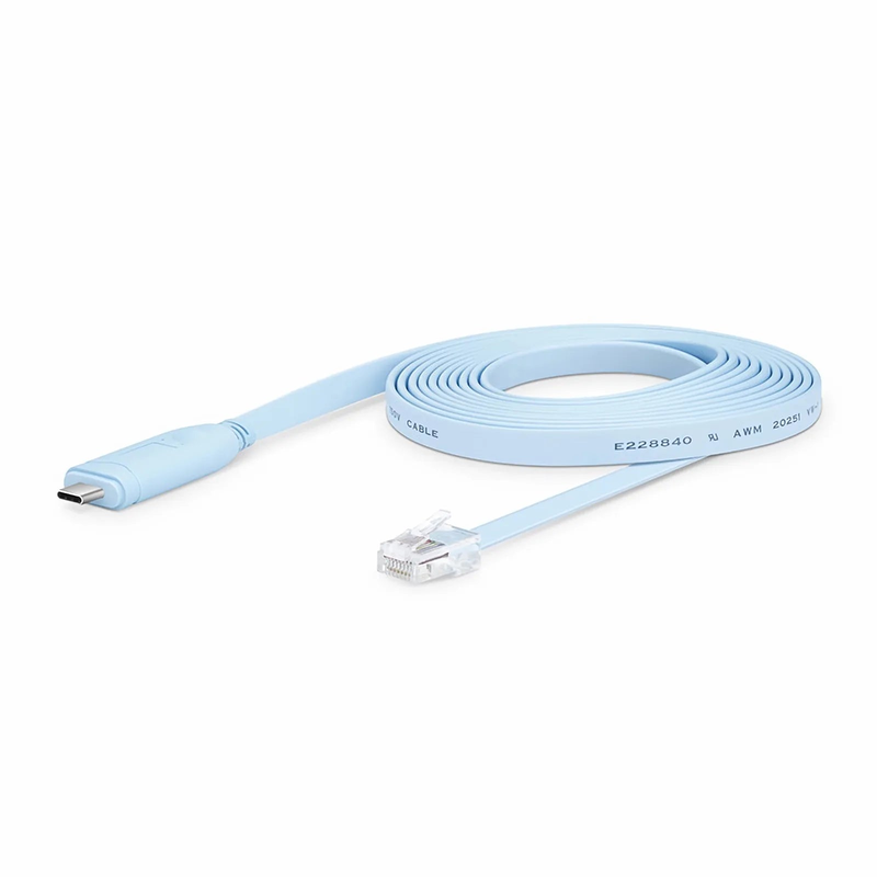 SFPS 7ft (2m) USB C (Male) to RJ45 (Male) Console Cable, Blue SFPS