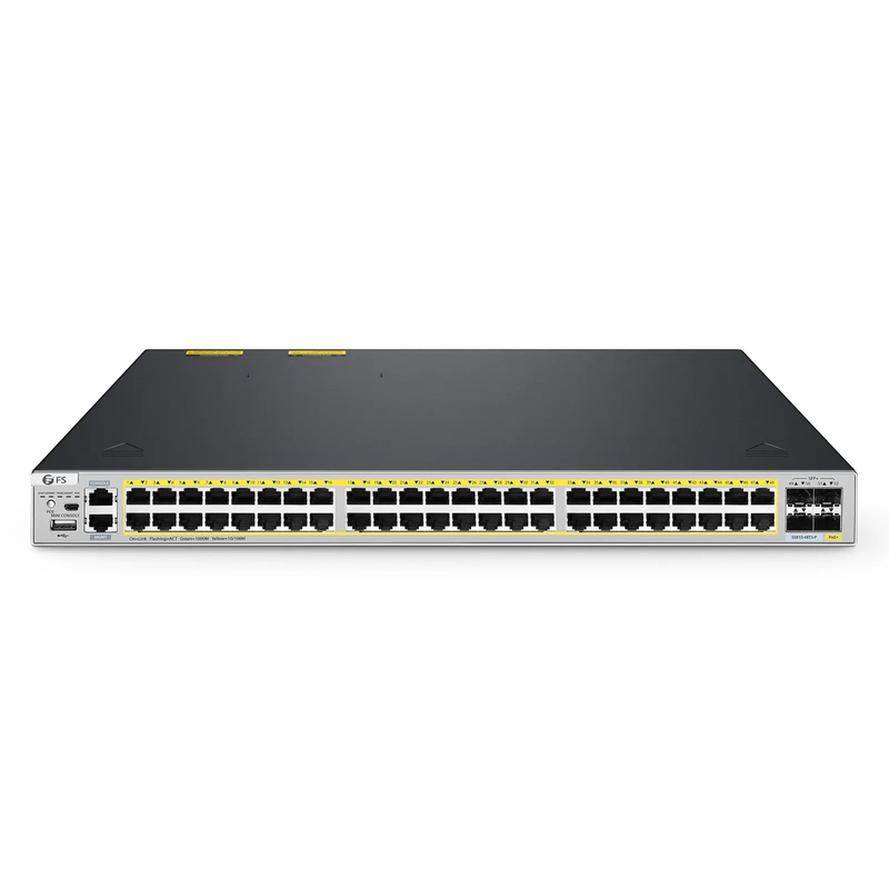 SFPS S5810-48TS-P, 48-Port Gigabit Ethernet L3 PoE+ Switch, 48 x PoE+ Ports @740W, with 4 x 10Gb SFP+ Uplinks, PicOSA®, Support MLAG, Broadcom Chip SFPS