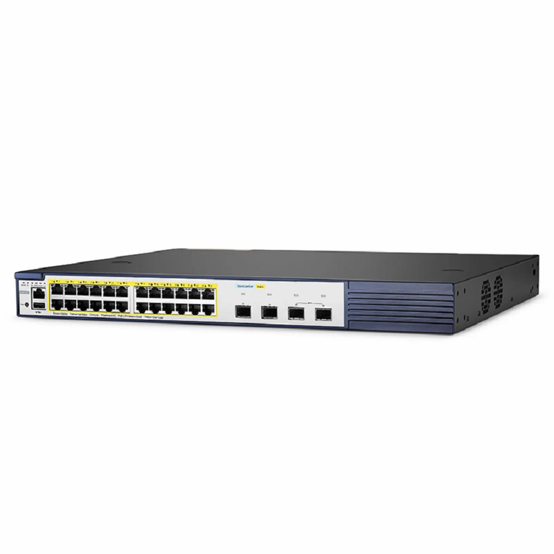 SFPS S3410-24TS-P, 24-Port Gigabit Ethernet L2+ PoE+ Switch, 24 x PoE+ Ports @740W, with 2 x 10Gb SFP+ Uplinks and 2 x Combo SFP Ports, PicOSA®, Support MLAG, Broadcom Chip SFPS