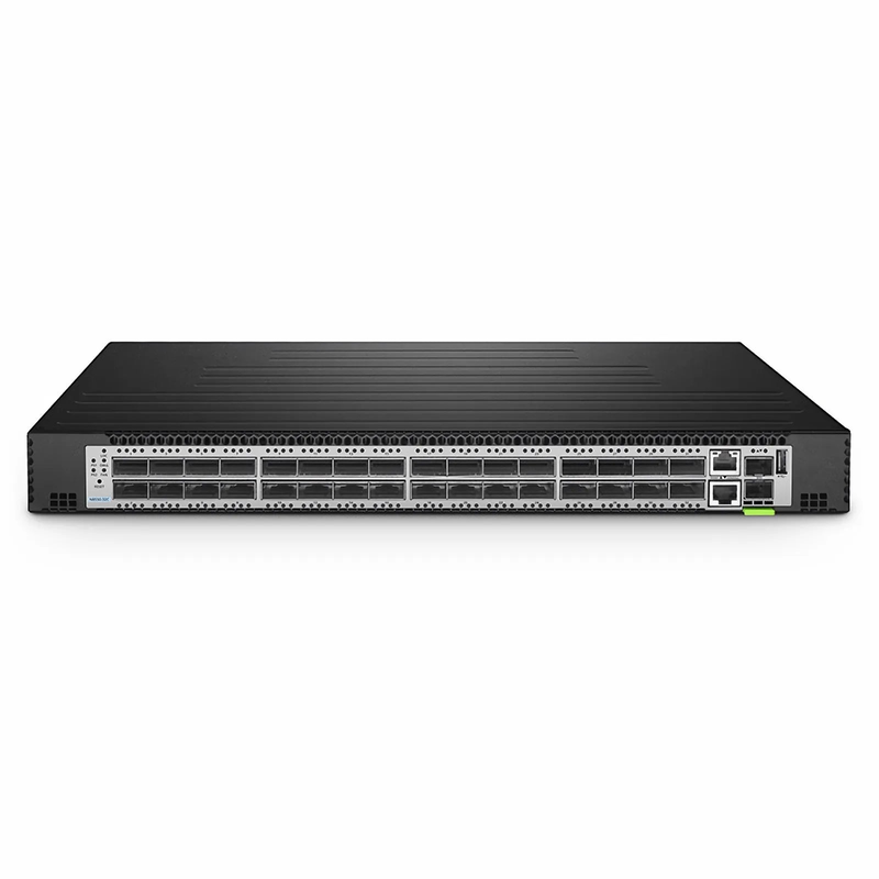 SFPS N8550-32C, 32-Port Ethernet Data Center Switch, 32 x 100Gb QSFP28, 2 x 10Gb SFP+, PicOSA®, Broadcom Trident 3 Chip, Back-to-Front Airflow SFPS