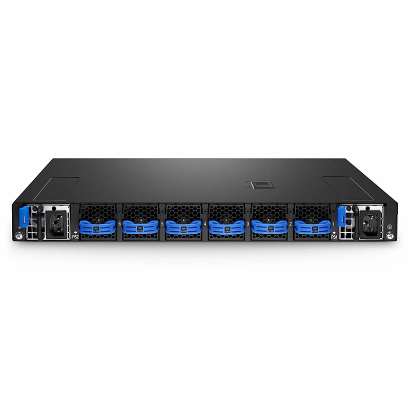 SFPS N8550-48B8C, 48-Port Ethernet Data Center Switch, 48 x 25Gb SFP28, 8 x 100Gb QSFP28 Uplinks, with 2 x 10Gb SFP+ Management Port, PicOSA®, Broadcom Trident 3 Chip, Back-to-Front Airflow SFPS