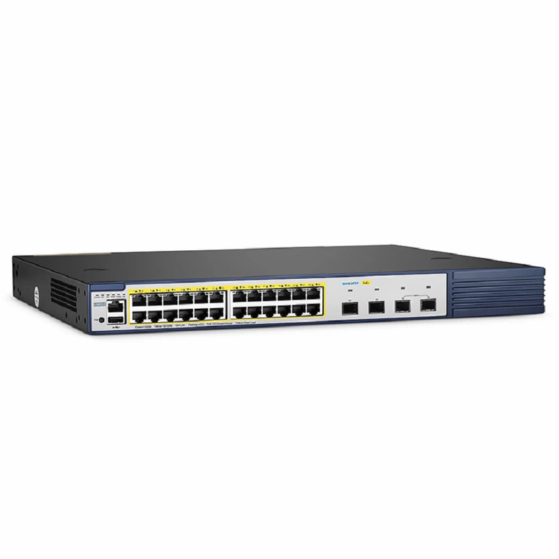 SFPS S3410-24TS-P, 24-Port Gigabit Ethernet L2+ PoE+ Switch, 24 x PoE+ Ports @740W, with 2 x 10Gb SFP+ Uplinks and 2 x Combo SFP Ports, PicOSA®, Support MLAG, Broadcom Chip SFPS