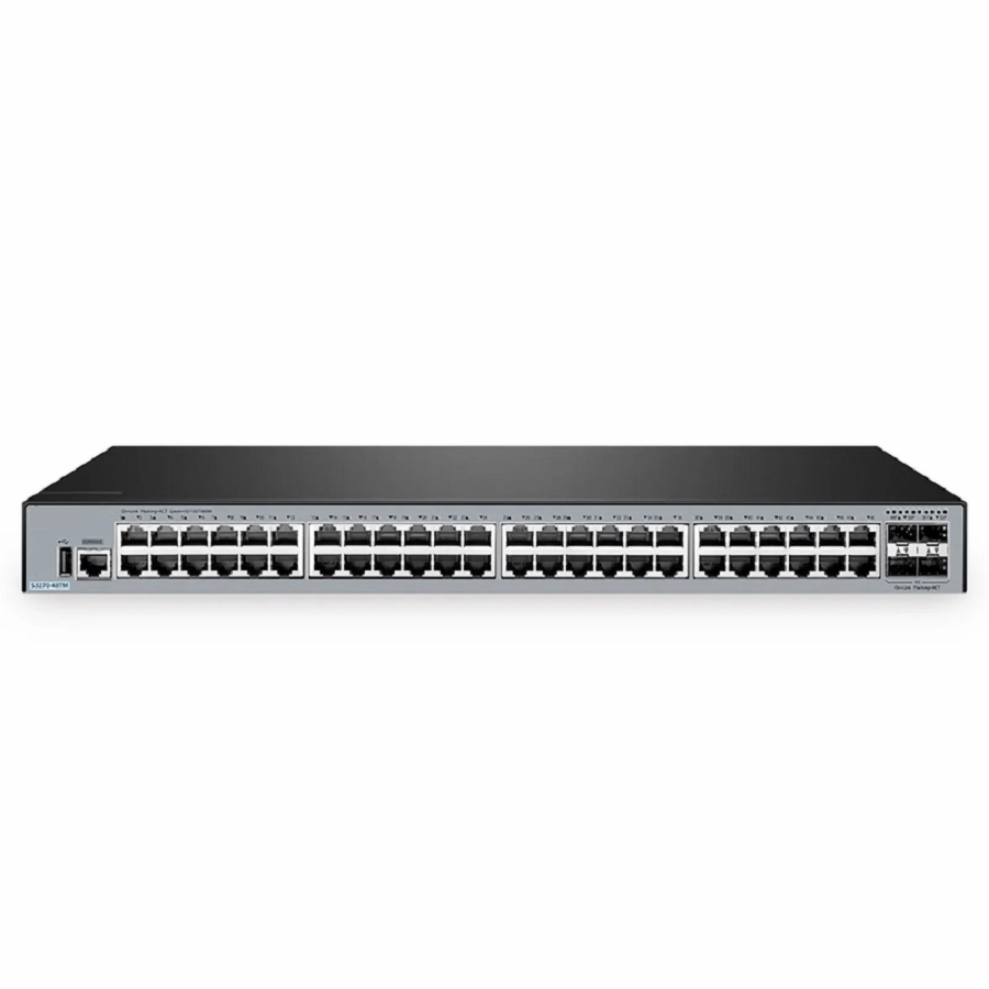SFPS S3270-48TM, 48-Port Gigabit Ethernet L2+ Switch, 48 x Gigabit RJ45, with 4 x 1/2.5Gb SFP Uplinks, PicOSA®, Broadcom Chip SFPS